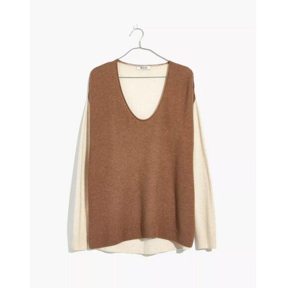 Madewell 'Kimball' Pullover Sweater in Colorblock - Picture 1 of 14